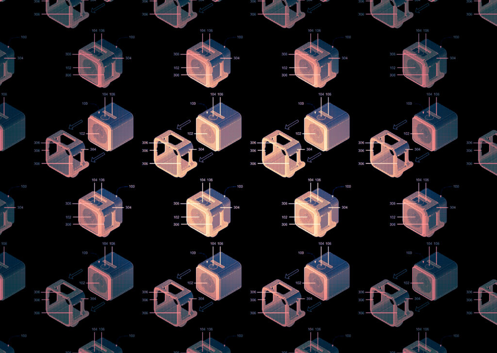 GoPro square action camera patent image